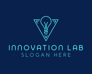 Futuristic Bulb Innovation logo design