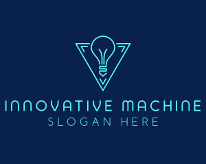 Futuristic Bulb Innovation logo design