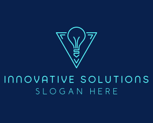 Innovation - Futuristic Bulb Innovation logo design