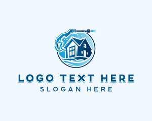 Cleaner - Pressure Washer Home Cleaning logo design