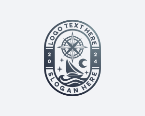 Adventure - Sail Boat Navigation logo design