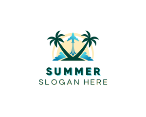 Summer Island Getaway logo design