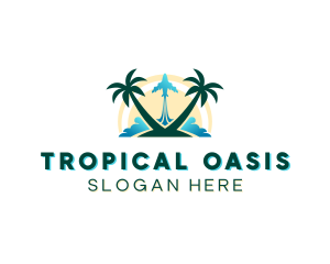 Island - Summer Island Getaway logo design