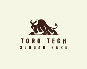 Toro - Wild Toro Bull logo design