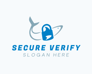 Shark Lock Security logo design