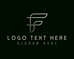 Company - Professional Business Letter F logo design