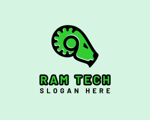 Ram Gear Animal logo design