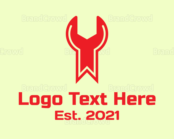 Red Ribbon Wrench Logo