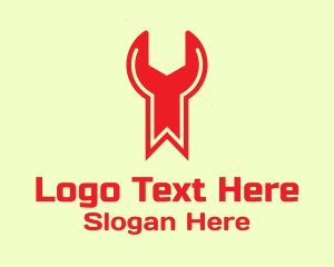 Red Ribbon Wrench Logo