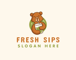 Beverage - Smoothie Beverage Bear logo design