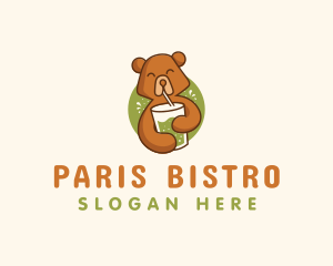 Smoothie Beverage Bear logo design