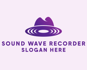 Vinyl Record Hat  logo design