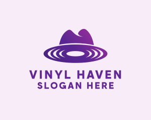 Vinyl - Vinyl Record Hat logo design