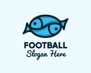 Blue Twin Fish Logo
