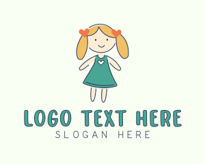 Kindergarten - Doll Child Kindergarten logo design