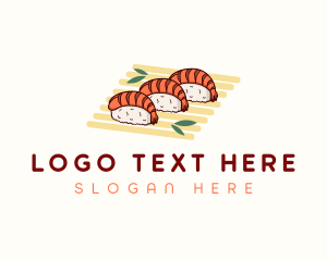 Food - Shrimp Sushi Food logo design