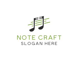 Note - Food Note Ladle logo design