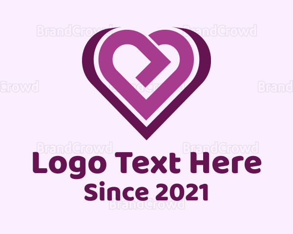 Purple Arrow Heart Logo