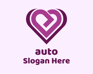 Purple Arrow Heart Logo