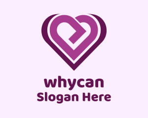 Purple Arrow Heart Logo