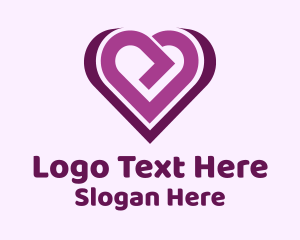 Purple Arrow Heart Logo