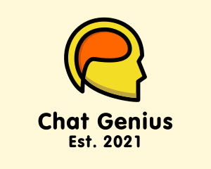 Mind Chat Head  logo design