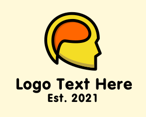Imagination - Mind Chat Head logo design