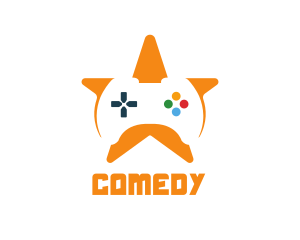 Gaming - Game Controller Star logo design