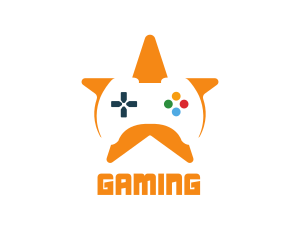 Player - Game Controller Star logo design