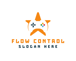 Game Controller Star logo design