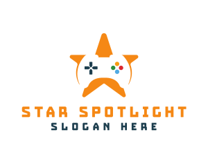 Game Controller Star logo design