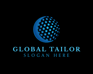 Global Sphere Stars logo design