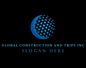 Global Sphere Stars logo design