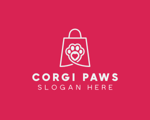 Pet Bag Paw logo design