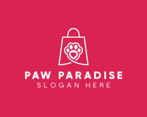 Pet Bag Paw logo design