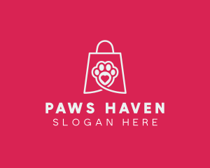 Pet Bag Paw logo design