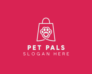 Pet Bag Paw logo design