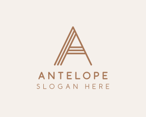 Furniture Design Letter A logo design