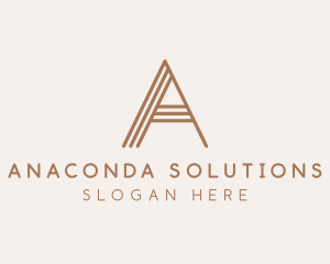 Furniture Design Letter A logo design