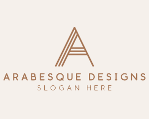 Furniture Design Letter A logo design