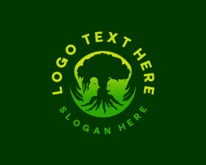 Globe Tree Parenting Hands Logo