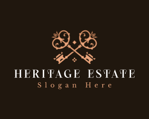 Estate - Elegant Real Estate Keys logo design