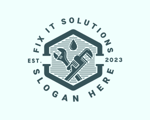 Handyman - Plumber Pipe Handyman logo design