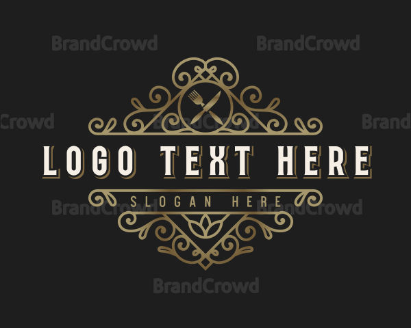 Restaurant Ornamental Luxury Logo