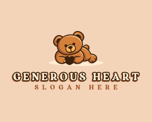 Bear Hug Heart logo design