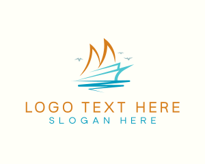 Sailboat Yacht Cruise Logo