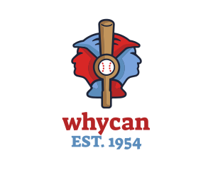 Baseball Bat - Baseball Bat Players logo design