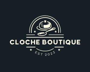 Cloche Fine Dining Cafeteria logo design