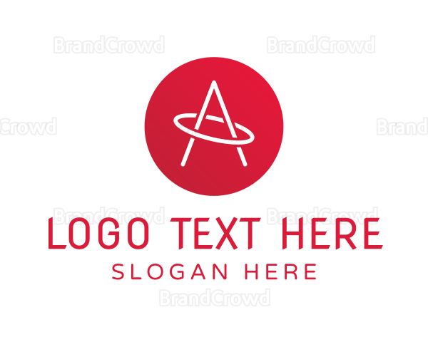 Gradient  Orbit Letter A Logo