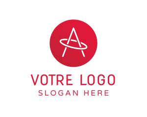Gradient  Orbit Letter A Logo
